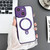 For iPhone 15 Plus Yashi MagSafe Magnetic Holder Phone Case(Purple)