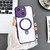 For iPhone 14 Plus Yashi MagSafe Magnetic Holder Phone Case(Purple)