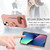 For iPhone 13 mini Litchi Leather Oil Edge Ring Card Back Phone Case(Pink)