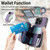 For iPhone 15 Pro Max Crossbody Multi-function Zipper Wallet Phone Case(Purple)