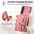 For Samsung Galaxy S23+ 5G Crossbody Multi-function Zipper Wallet Phone Case(Pink)