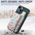 For iPhone 15 Retro Painted Zipper Wallet Back Phone Case(Green)