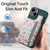 For iPhone 15 Retro Painted Zipper Wallet Back Phone Case(Green)