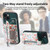 For iPhone 15 Retro Painted Zipper Wallet Back Phone Case(Green)