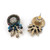 Wedding Colorful Charm Earrings Women Female Fashion Shiny Jewelry Statement Stud Earrings(Light Pink)