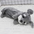 Kawaii Cartoon Plush Dog Pencil Case Cute Animal Pen Bag Box Kids School Supplies Stationery(Schnauzer Grey)
