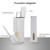 Bathroom Trash Can Toilet Brush Set Toilet Garbage Container(White)