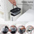 Bathroom Trash Can Toilet Brush Set Toilet Garbage Container(White)