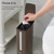 Bathroom Trash Can Toilet Brush Set Toilet Garbage Container(White)
