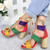 Women Shoes Openwork Color Block Hemp Lace Up High Heels, Size:35(Green)