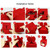 Foldable Apple Gift Packaging Bag Creative Non-Woven Bag Christmas Decoration(Snowman)