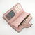 Women Scrub Leather Lady Purses Clutch Long Female Wallet(Light Gray)