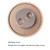 Girl Bedside Lamp Crystal Ball Wooden Base Music Box Charging Glow Rotating Night Light, Random Music(Dandelion)