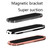 F601 4 PCS One Word Long Magnet Car Bracket Car Navigation Lazy Magnetic Metal Bracket(Rounded Gold)
