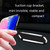 F601 4 PCS One Word Long Magnet Car Bracket Car Navigation Lazy Magnetic Metal Bracket(Rounded Gold)