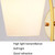 LED Glass Wall Bedroom Bedside Lamp Living Room Study Staircase Wall Lamp, Power source: Without Light Bulb(6106 Golden Milk White)