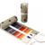 2 PCS 24 Holes Handmade Canvas Pen Curtain Large-Capacity Pencil Case For Boys And Girls Color Pencil Sketch Stationery Box(Xiang Yun)