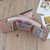 Simple Mini Vintage Flowers Short Women's Folding Wallet Coin Purse(Blue)