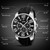 SKMEI 9128 Fashion Multifunctional 3D Large Dial Sports Wristwatch 30m Waterproof Quartz Watch(Red)