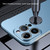 For iPhone 15 Frameless Metallic Paint Hybrid PC Phone Case(Matte Black)