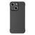 For iPhone 14 Plus Frameless Metallic Paint Hybrid PC Phone Case(Matte Black)