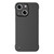 For iPhone 15 Plus Frameless Metallic Paint Hybrid PC Phone Case(Matte Black)