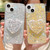 For iPhone 14 Plus Starry Sequin Mirror Stand Epoxy TPU Phone Case(Pink)