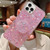 For iPhone 11 Pro Max Starry Sequin Round Stand Epoxy TPU Phone Case(Pink)