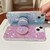 For iPhone 15 Pro Starry Sequin Round Stand Epoxy TPU Phone Case(Pink)