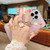 For iPhone 11 Starry Sequin Love Gem Chain Epoxy TPU Phone Case(Blue)