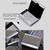 2 PCS Lichi texture Business Card Holder Credit Card ID Case Holder(Grey)