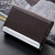 2 PCS Lichi texture Business Card Holder Credit Card ID Case Holder(Coffee)