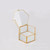 Hand Soldered Six-sided Clamshell C Wedding Ring Box Eternal Flower Box, Size:12x11x6cm(Black)