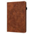 For Samsung Galaxy Tab A9+ Peacock Embossed Pattern Leather Tablet Case(Brown)