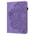 For Samsung Galaxy Tab A9+ Peacock Embossed Pattern Leather Tablet Case(Purple)