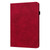 For Samsung Galaxy Tab A9+ Peacock Embossed Pattern Leather Tablet Case(Red)