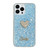 For iPhone 13 Pro Starry Sequin Diamond Heart Epoxy TPU Phone Case(Blue)