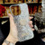 For iPhone 14 Pro Starry Sequin Diamond Heart Epoxy TPU Phone Case(Yellow)