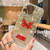 For iPhone 12 Pro Max Starry Sequin Rhinestones Butterfly Epoxy TPU Phone Case(Pink)
