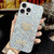 For iPhone 12 Pro Max Starry Sequin Diamond Heart Epoxy TPU Phone Case(Silver)