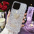 For iPhone 12 mini Starry Sequin Diamond Heart Epoxy TPU Phone Case(Silver)