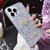 For iPhone 15 Pro Max Starry Sequin Diamond Heart Epoxy TPU Phone Case(Silver)