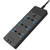 TB-T12 3000W 2m 4-USB Ports + 6-Jacks Multifunctional Flame-Retardant Socket With Switch(EU Plug)