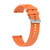 For Huaei Watch 4 Tire Pattern Silver Buckle Silicone Watch Band(Orange)