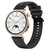 For Huawei Watch GT4 41mm Tire Pattern Silver Buckle Silicone Watch Band(Black)