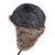 Autumn Winter Imitation Leather Outdoor Ride Hat Ear Protection Pilot Hat, Size: L About 54-58cm(Coffee)