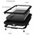 For iPhone 15 Plus LOVE MEI Metal Shockproof Life Waterproof Dustproof Phone Case(Black)