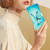 For Samsung Galaxy A05s Colored Drawing Leather Phone Case(Blue Butterfly)
