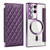 For Samsung Galaxy S22 Ultra 5G Shield Magsafe RFID Anti-theft Rhombus Leather Phone Case(Purple) For Samsung Galaxy S22 Ultra 5G Shield Magsafe RFID Anti-theft Rhombus Leather Phone Case(Purple)