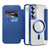 For Samsung Galaxy S22+ 5G Shield Magsafe RFID Anti-theft Rhombus Leather Phone Case(Dark Blue) For Samsung Galaxy S22+ 5G Shield Magsafe RFID Anti-theft Rhombus Leather Phone Case(Dark Blue)